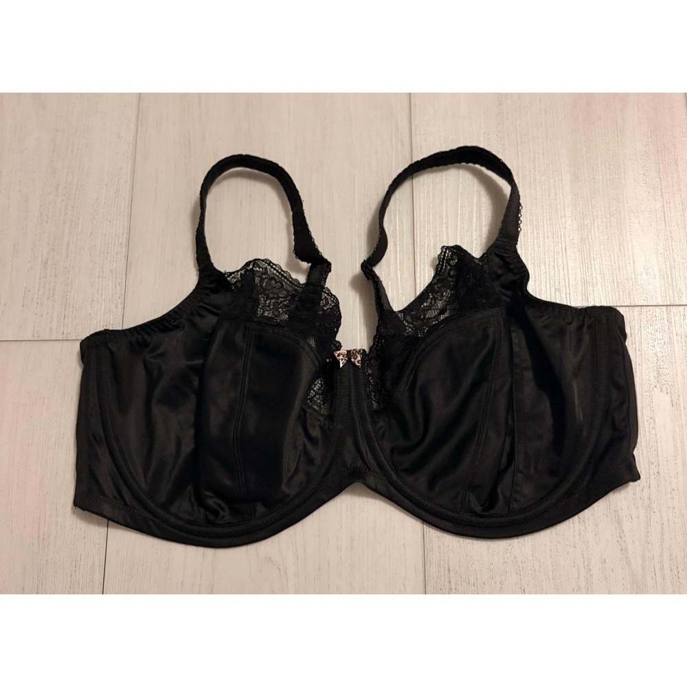 Sculptresse by Panache Chi Chi Underwire Bra Sz 42FF BLACK 7695